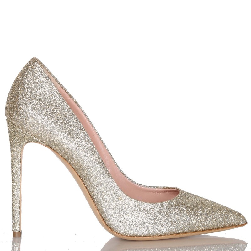 Décolleté in tessuto glitterato Ninalilou