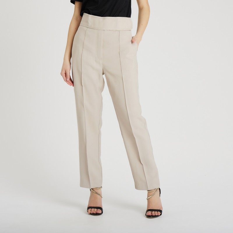 Pantalone vita alta con chiusura a strappo Federica Tosi