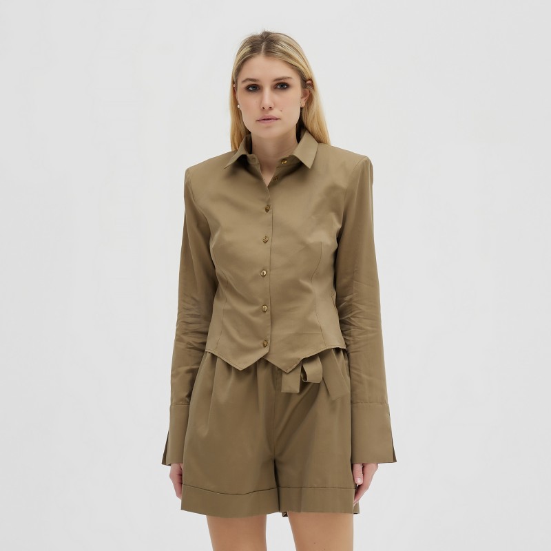 Camicia corta in cotone Federica Tosi
