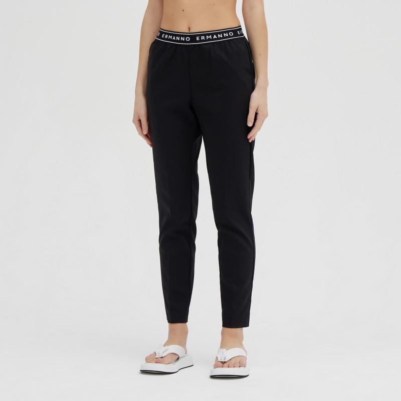 Pantalone a sigaretta in cotone Ermanno Scervino
