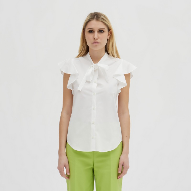 Camicia in cotone senza maniche Boutique Moschino