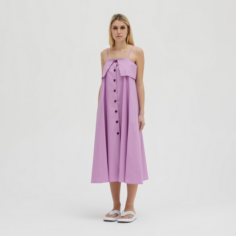 Abito midi in cotone Erika Cavallini