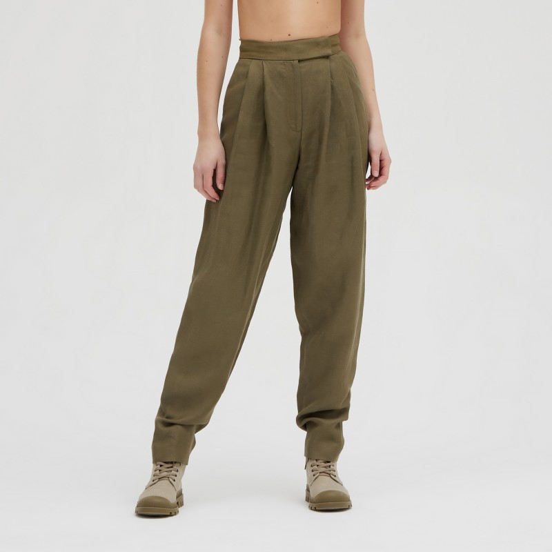 Pantalone in lino e viscosa Federica Tosi 