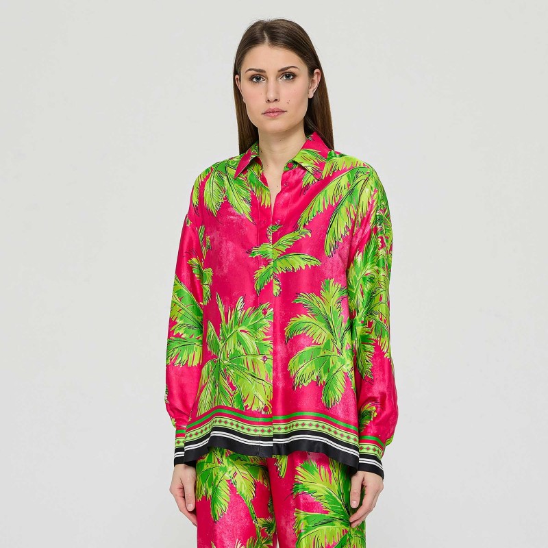 Camicia fantasia palme Ermanno Scervino