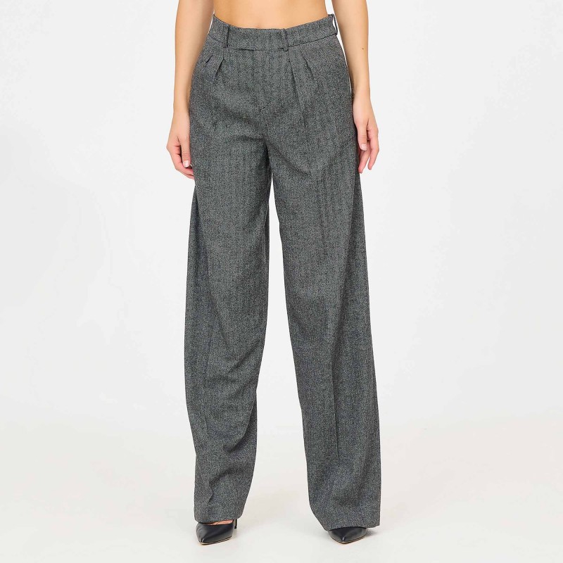 Pantalone spinato con pences Federica Tosi