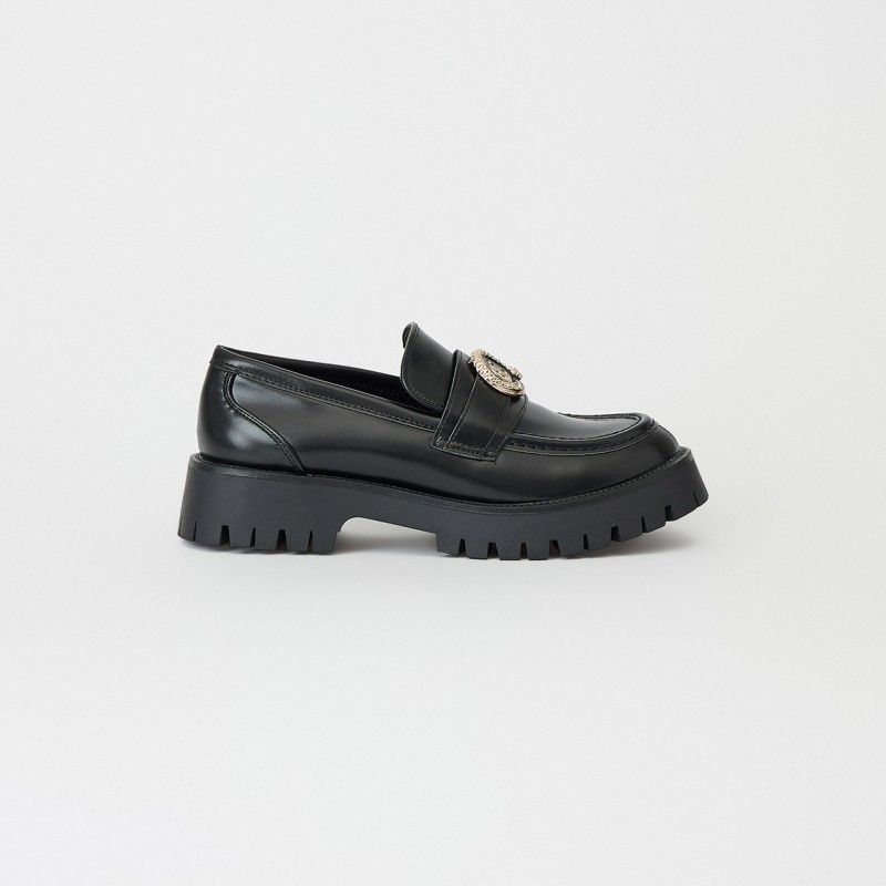 Mocassino con logo Just Cavalli