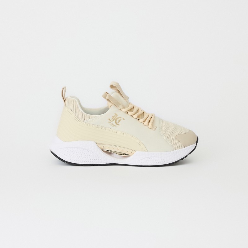 Sneakers con logo e dettaglio oro Just Cavalli