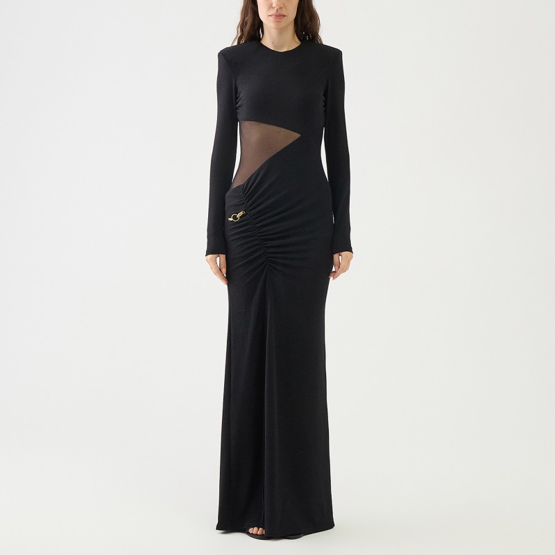Abito lungo lurex e tulle Just Cavalli