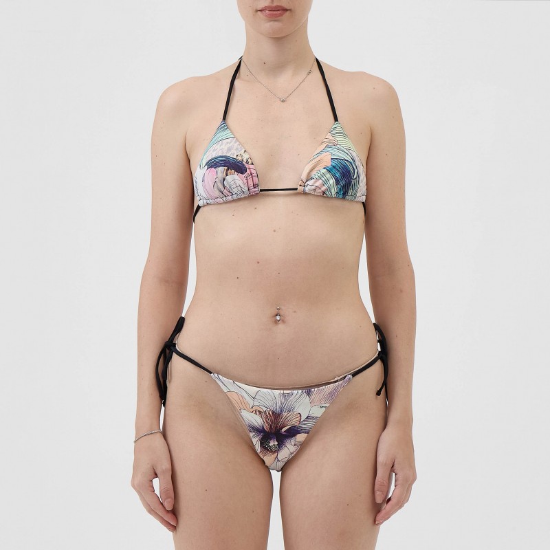 Bikini a triangolo a fantasia Just Cavalli