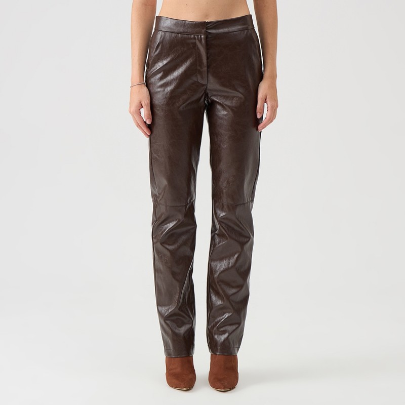 Pantalone tessuto metallizzato Federica Tosi