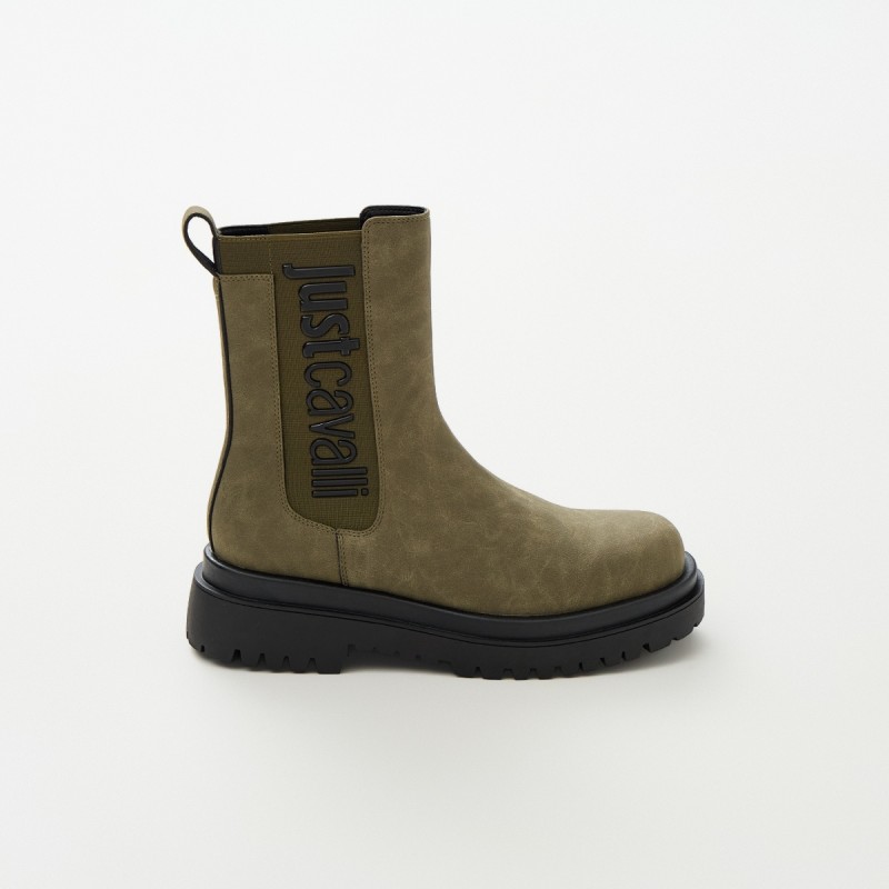 Stivaletto logo ecocamoscio Just Cavalli