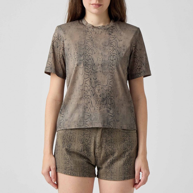T-shirt stampa pitone Federica Tosi