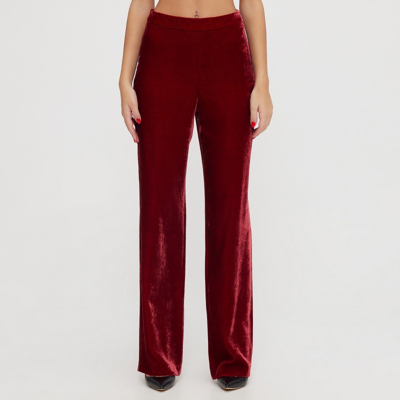 Pantalone largo in velluto Boutique Moschino