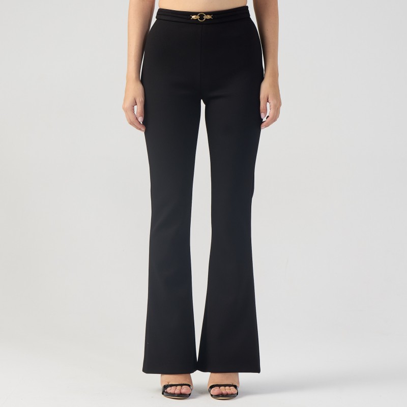 Pantalone a zampa con logo Just Cavalli