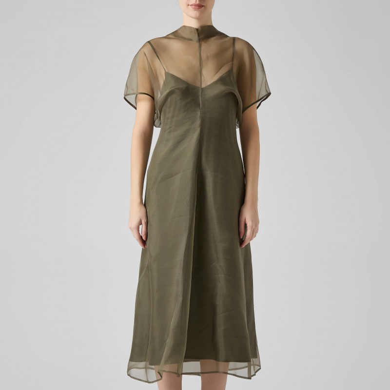 Abito midi in organza Federica Tosi