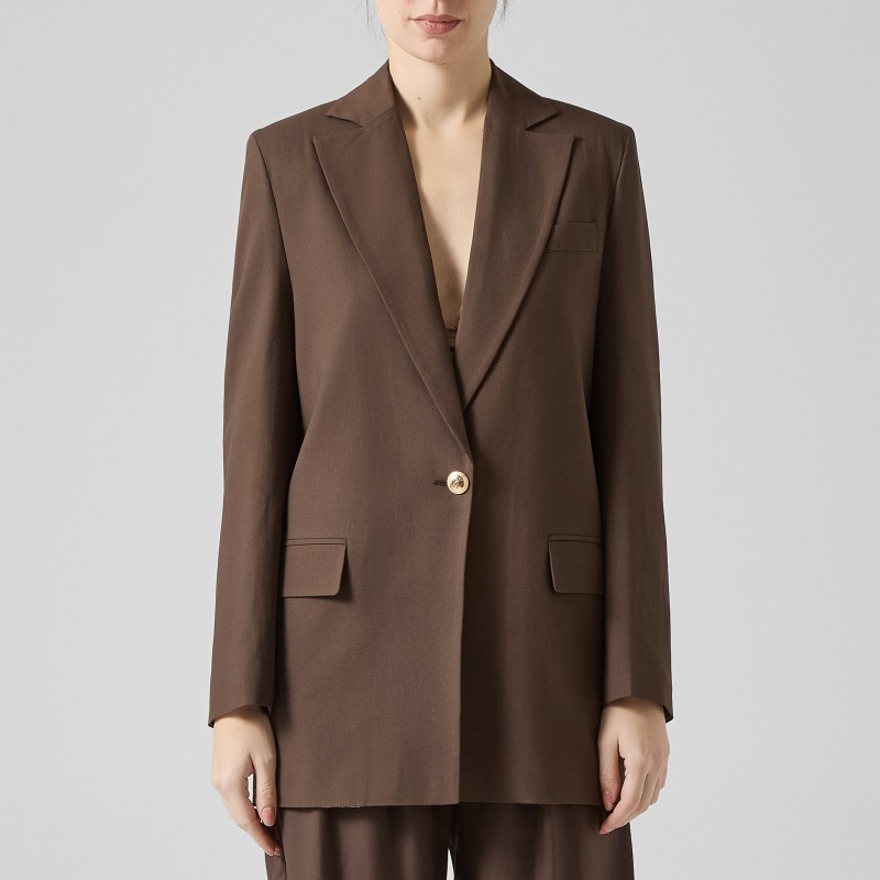 Giacca in lino e viscosa Just Cavalli