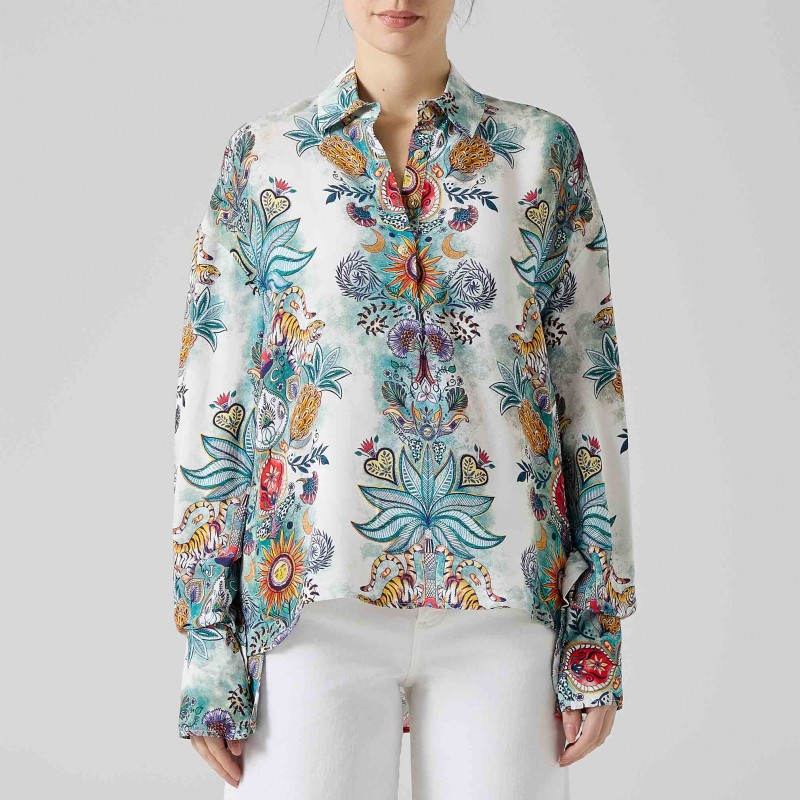Camicia fantasia tropicale Just Cavalli